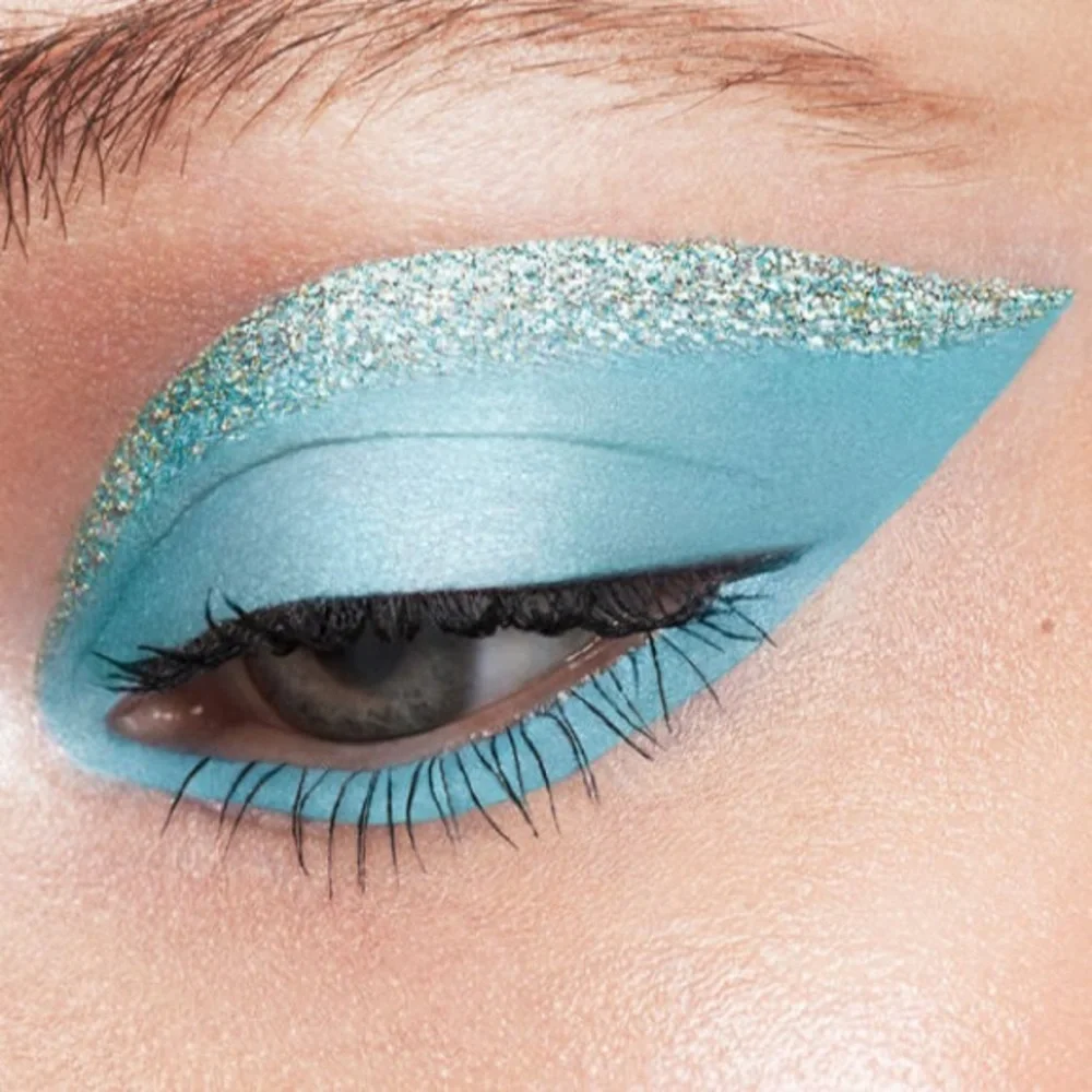 Stila Double Dip Liquid Eyeshadow Duo Beach Wave Teal Blue Sparkle New in Box